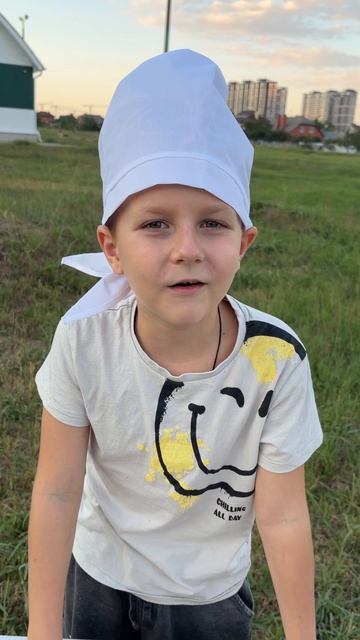 Батя съел гречку на природе