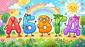 Учим алфавит от А  до Й. Весёлый мультфильм для детей.