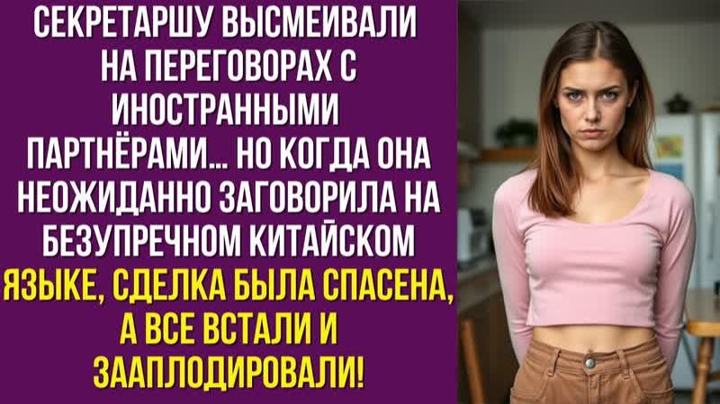 Секретаршу высмеивали на переговорах с иностранными партнёрами… Но когда она неожиданно заговорила