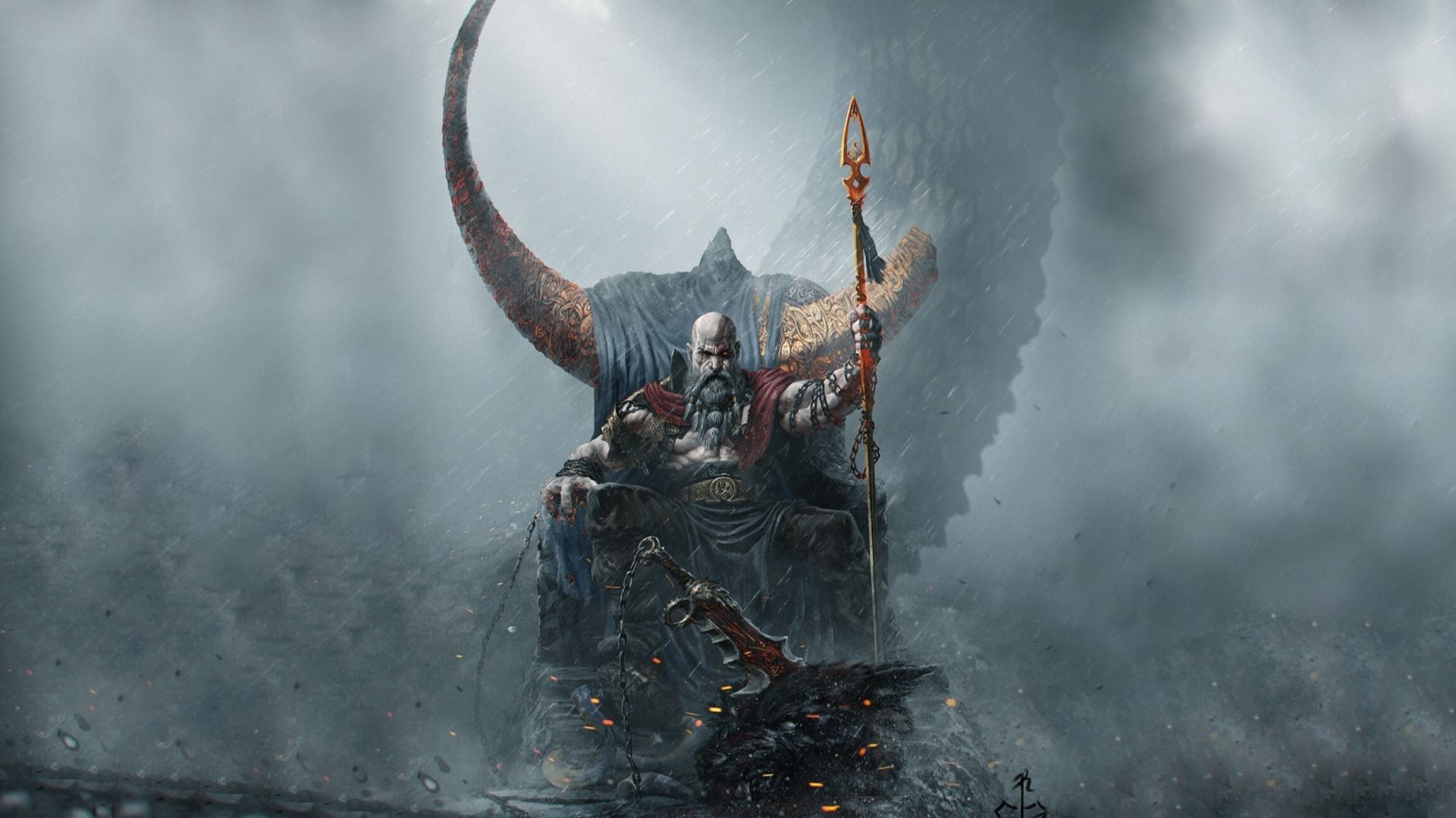 GOD Of WAR(1080P) - Оживление головы мимира