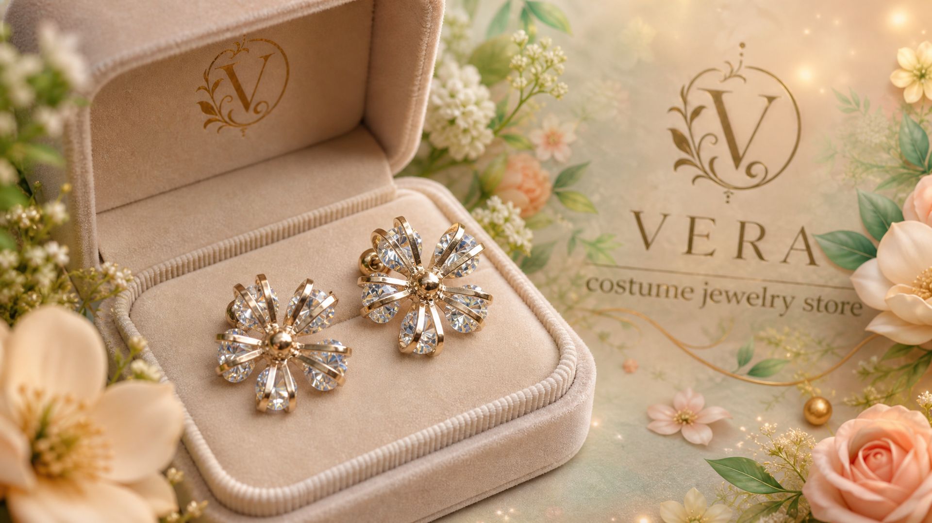 Серьги Фиорелла, (Фианит) 