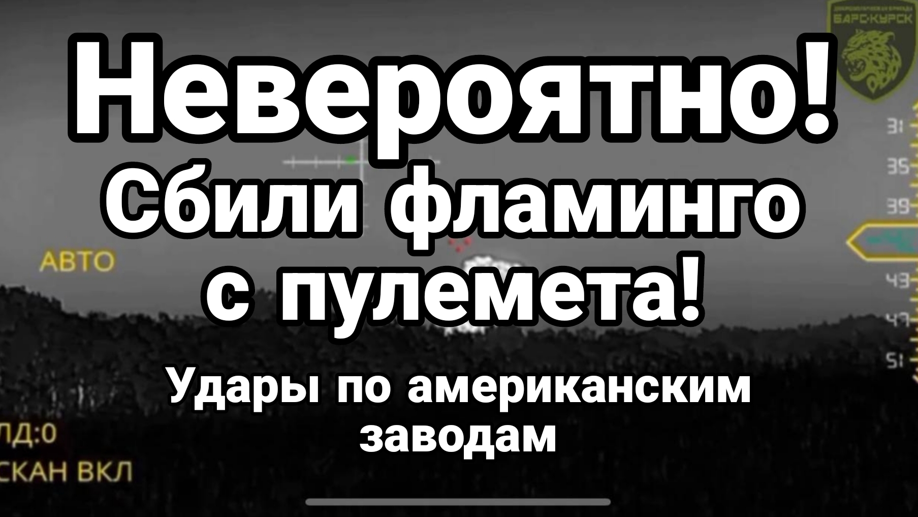 НЕВЕРОЯТНО! ФЛАМИНГО СБИЛИ С ПУЛЕМЕТА УДАРЫ ПО АМЕРИКАНСКИМ ЗАВОДАМ
