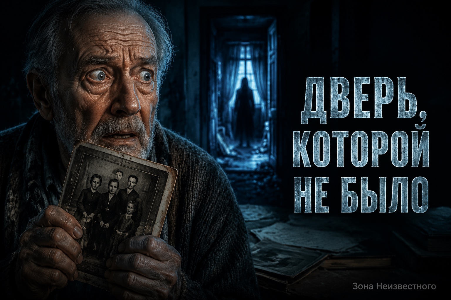 Дверь, которой не должно быть на семейной фотографии
