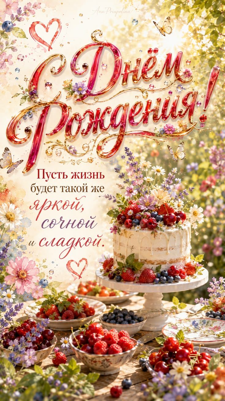 С Днём Рождения, родная! Музыкальная открытка, которая согреет душу 💖🌸