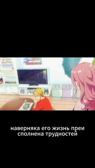 Кормит создателя манги и аниме про каких-то кролей