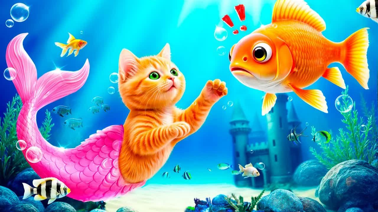 Мы построили домики для домашних животных! Хорошая рыба Vs плохой кот!