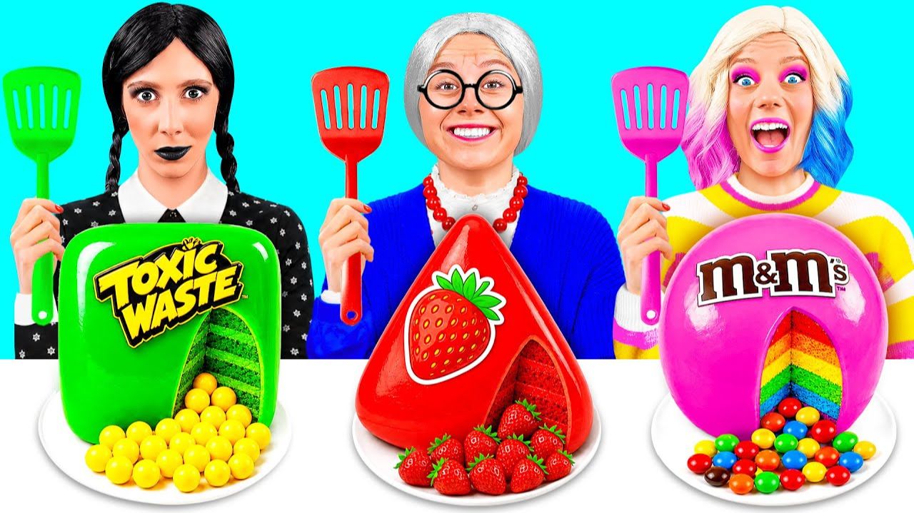 Кулинарный Челлендж# Уэнсдей Против Бабушки # Удивительные Кухонные Рецепты от DuKoDu Challenge