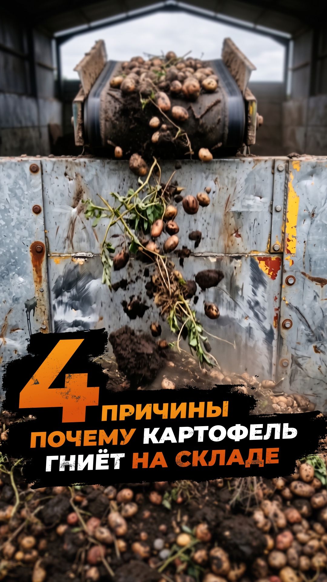 Почему картофель гниет в складе с дорогой вентиляцией?