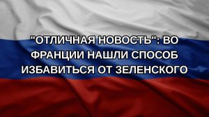 «Отличная новость»: во Франции нашли способ избавиться от Зеленского