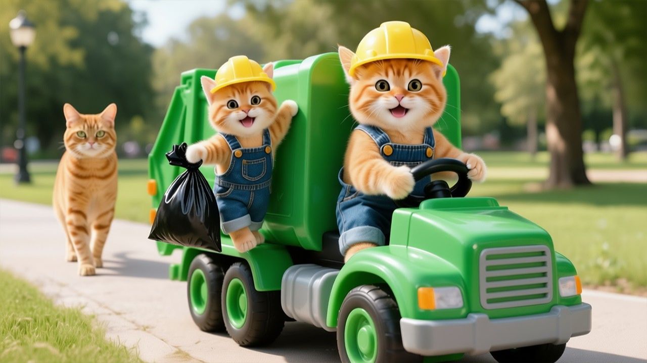 🐾 Мама-кошка подстригает шерсть на ферме и делает тигровую шапку для котят дома🐾🎩🐯