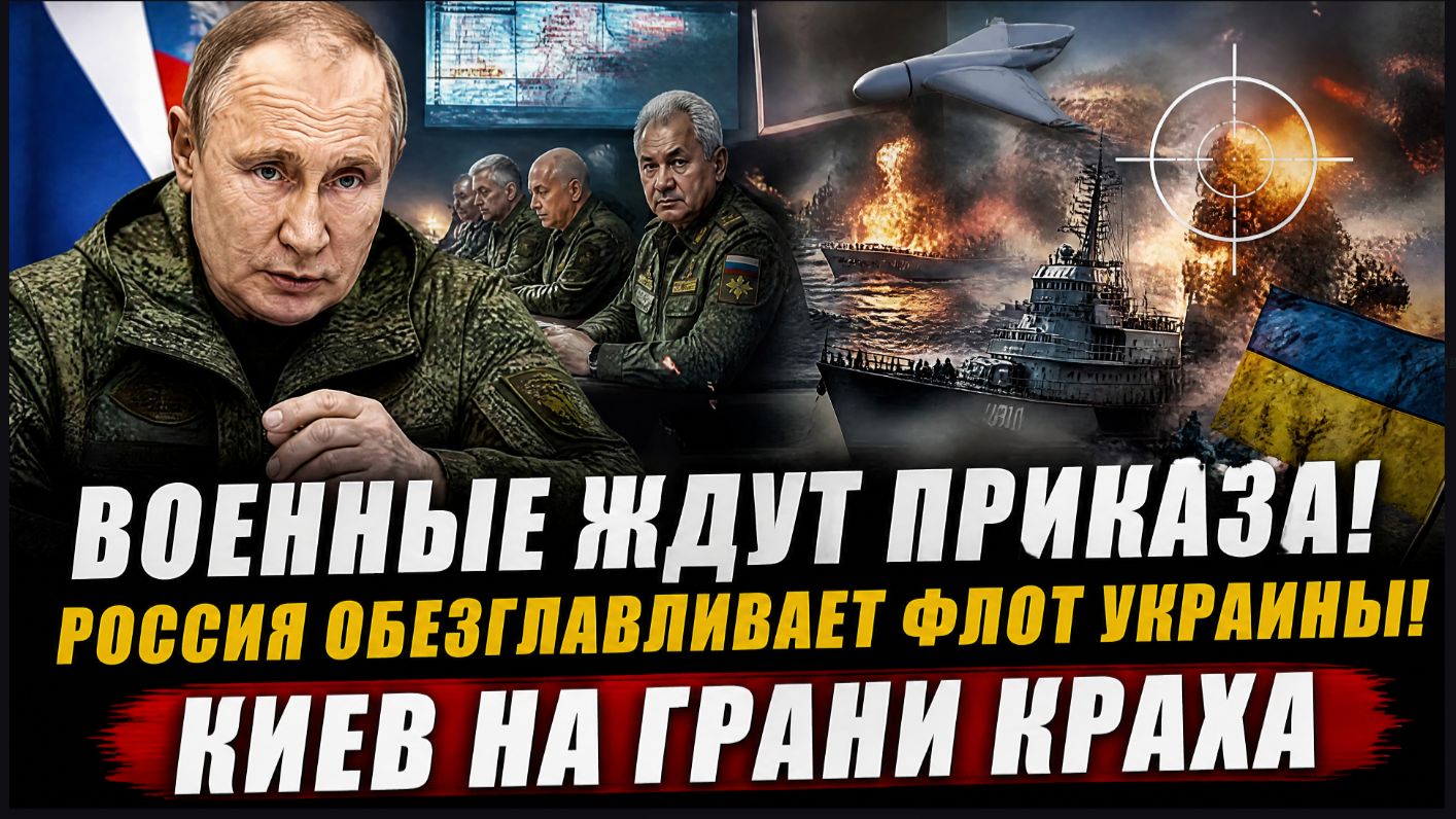 Военные Ждут Приказа! Россия Обезглавливает Флот Украины! Киев на грани  Краха