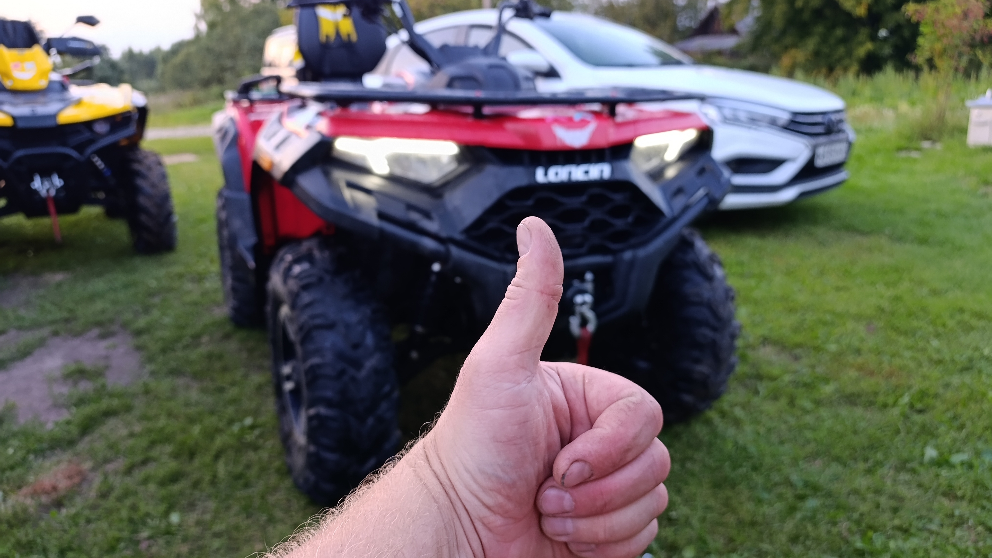 Loncin 550 выкл ближний в режиме ДХО !!!