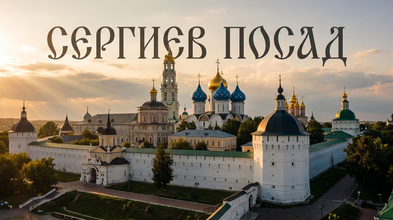 РОССИЯ  Достопримечательности Сергиева Посада . Свято-Троицкая Сергиева лавра