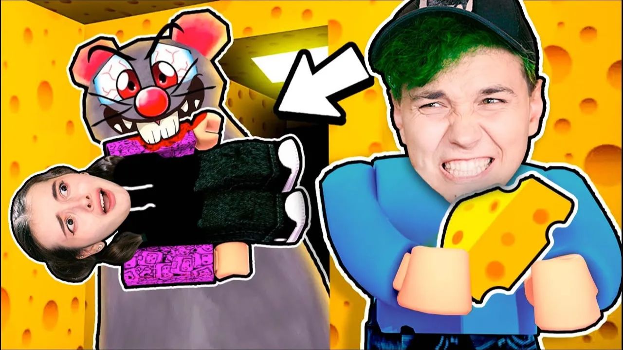 На МОЮ Девушку НАПАЛА КРЫСА  CHEESE ESCAPE ROBLOX. Милс PLAY