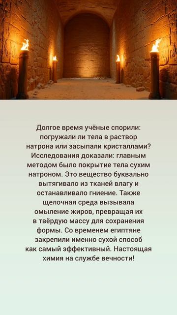 Тайна мумий: как работал натрон ✨