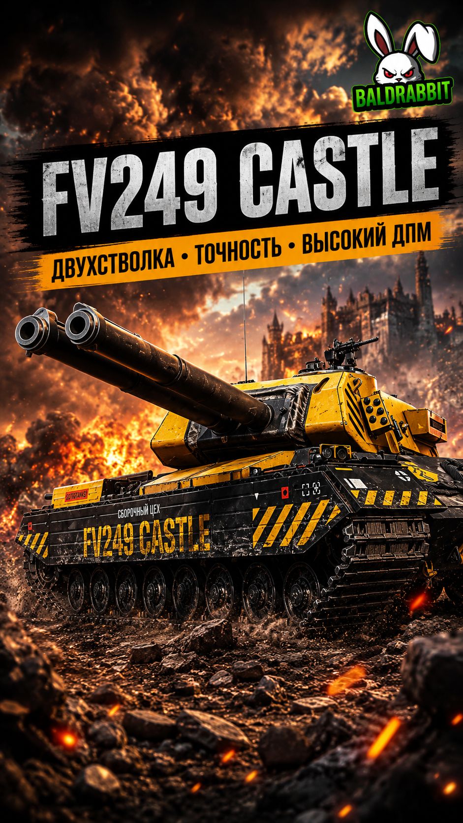 FV249 Castle - 6к урона