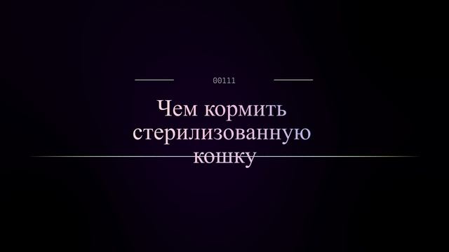 Чем кормить стерилизованную кошку