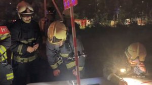 Пожар на складе произошел в Петербурге.
