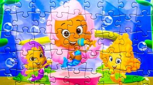 Гуппи и пузырьки - собираем пазлы для детей. Bubble Guppies Puzzle for kids