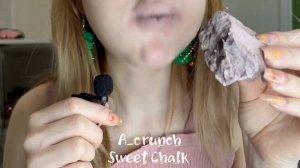 Sweet Chalk/Глина Аметист в Меловой пасте и Ассорти песочный мел/ASMR 🥛🍧