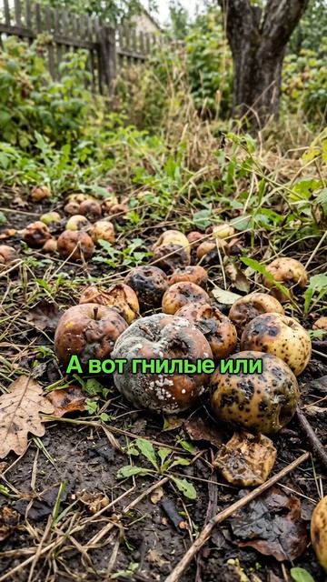 Куда девать падалицу яблок и груш в августе?