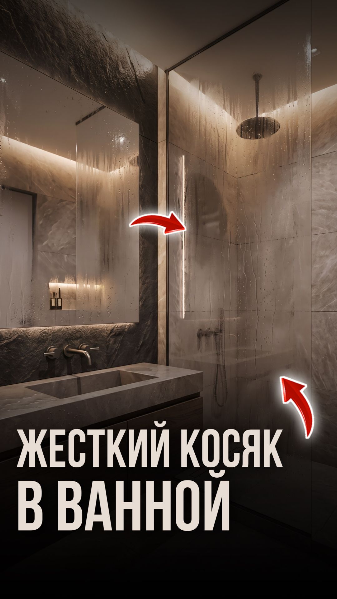 Жёсткий косяк в ванной