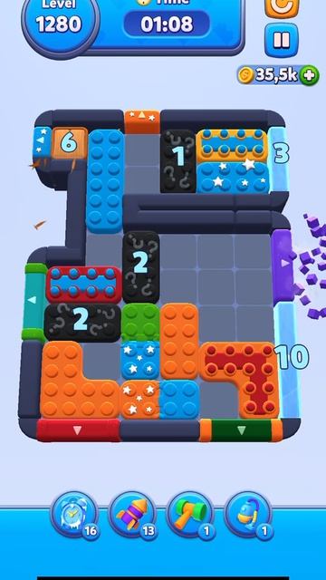 Color Block Jam 1280 уровень