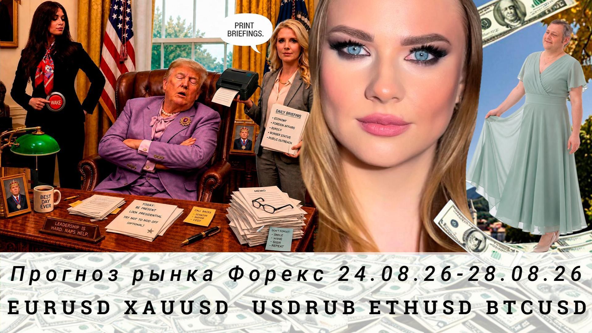 Прогноз Forex 24.08.26-28.08.26 #EURUSD, #XAUUSD, #USDRUB, #ETHUSD, #BTCUSD. Трейдинг с нуля.