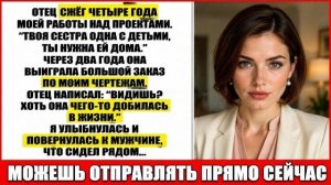 Истории из жизни|Отец Сжёг Мои Чертежи|Аудио рассказы|Аудиокниги слушать онлайн|Жизненные истории