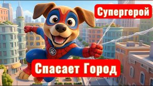 Щенок-Супергерой Спасает Город. Мультфильм детям.