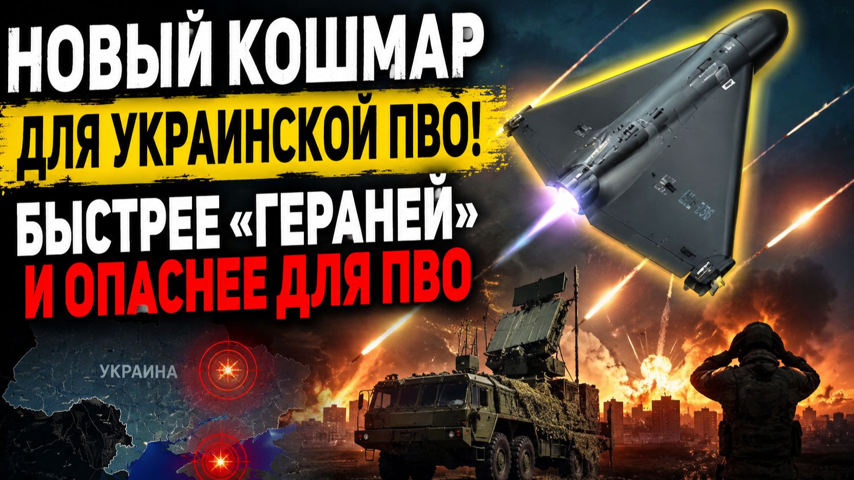 Новый кошмар для украинской ПВО! Быстрее Гераней и опаснее для ПВО