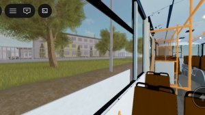 Поездка на БКМ в игре Транспорт Беларуси (Роблокс) по маршруту 2А