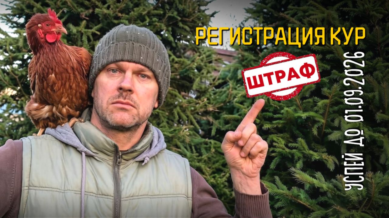Регистрация и маркировка кур: подробная инструкция с 01.09.2026 🐔📝