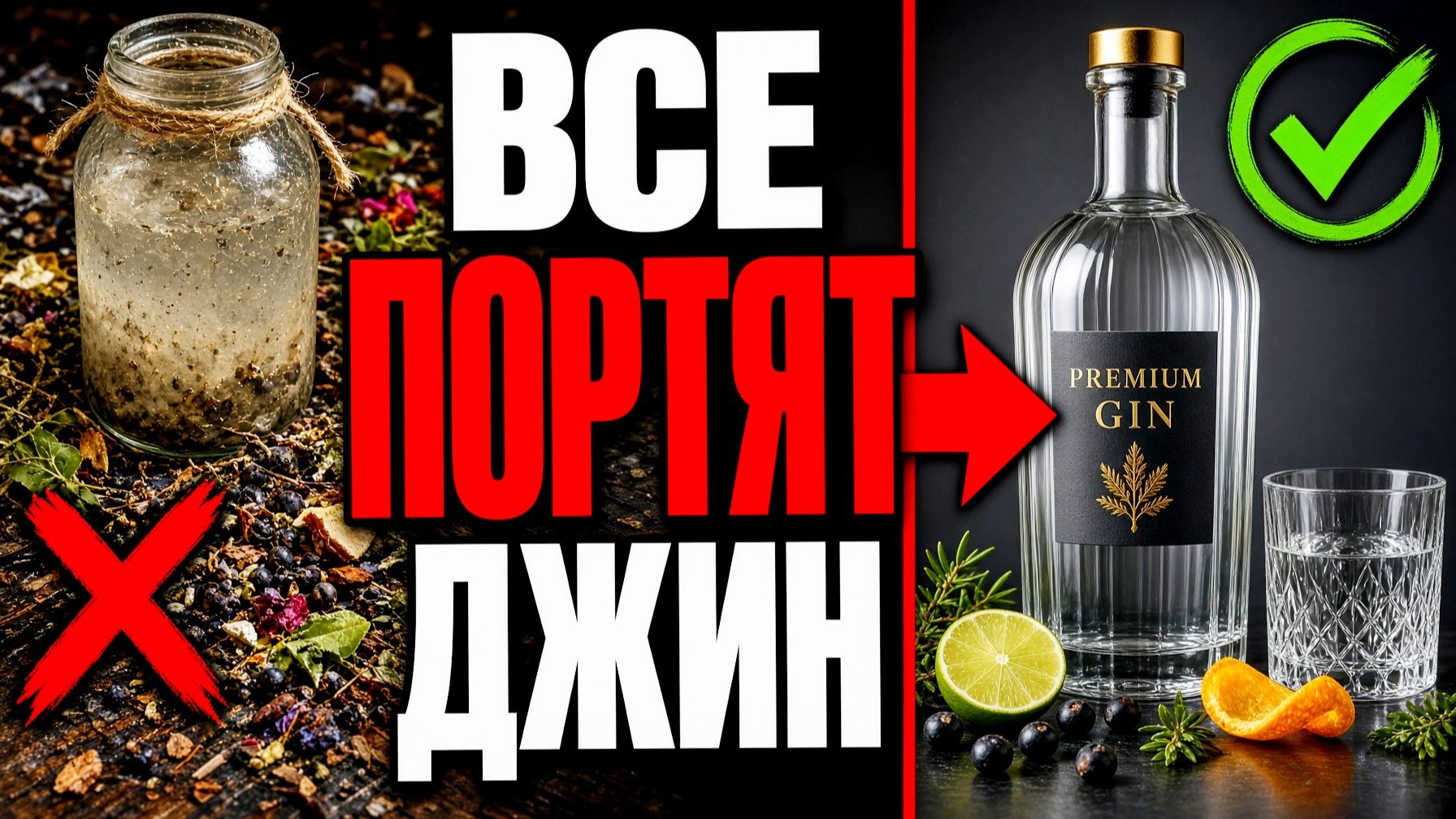 ГЛАВНЫЕ ОШИБКИ ДОМАШНЕГО ДЖИНА? Как сделать хороший джин дома