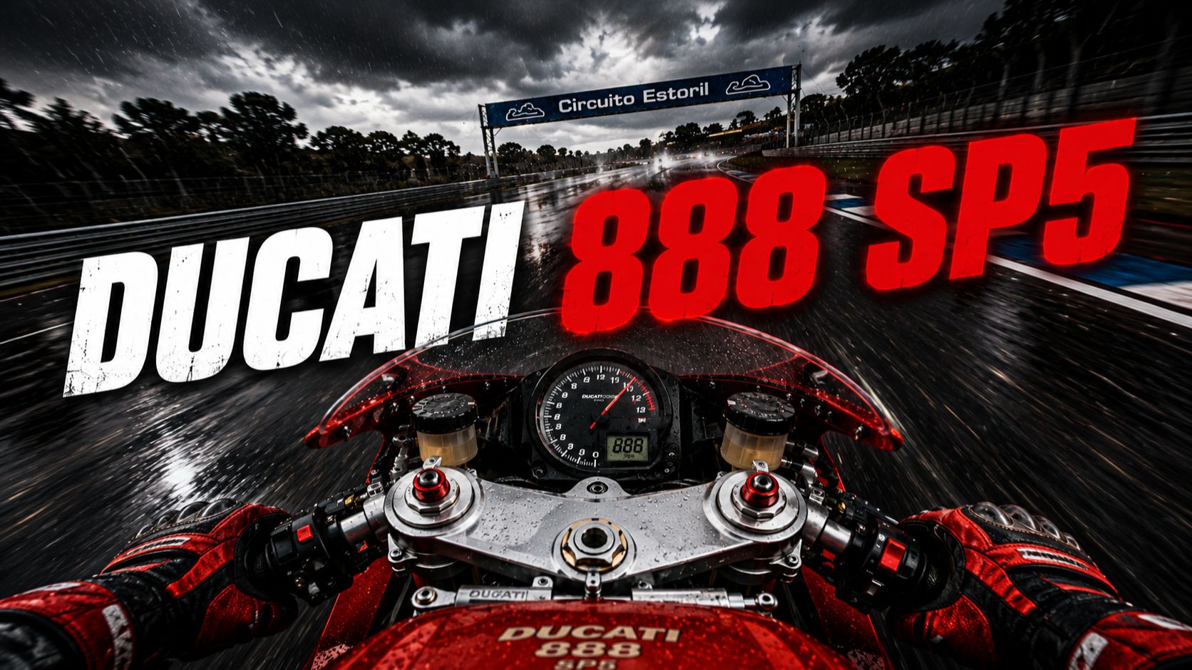 ЧИСТЫЙ POV ИЗ 90-Х: НА ПРЕДЕЛЕ СИЛ НА DUCATI 888 SP5 В ЛИВЕНЬ!