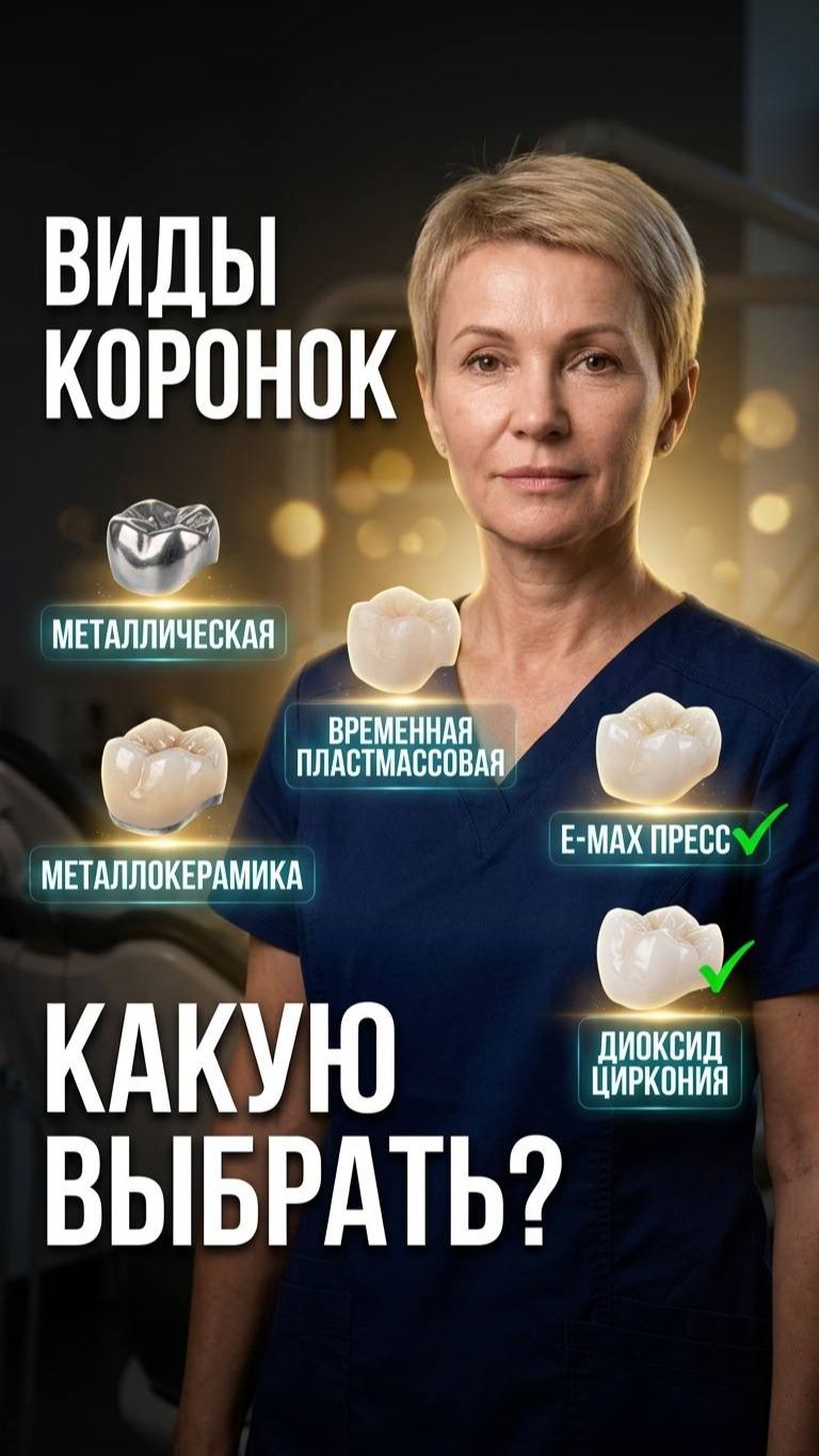 🦷 Какая коронка твоя — металл, керамика или цирконий?
