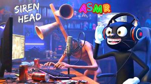 📢 СИРЕНОГОЛОВЫЙ 📢 и КАРТУН КЭТ КРУТОЙ АСМР. SIREN HEAD vs CARTOON CAT ASMR.