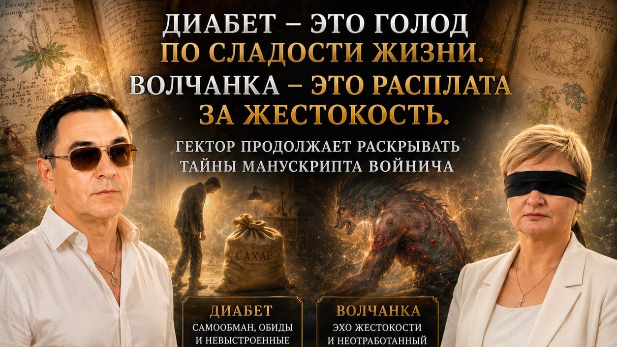 ПСИХОСОМАТИКА. ДИАБЕТ – ЭТО ГОЛОД  ПО СЛАДОСТИ ЖИЗНИ.   ВОЛЧАНКА – ЭТО РАСПЛАТА ЗА ЖЕСТОКОСТЬ.