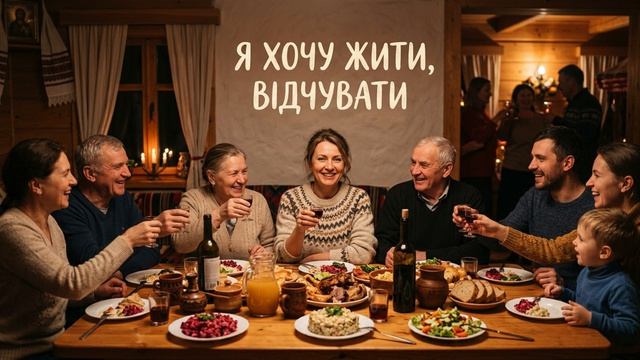 За великим столом вся родина