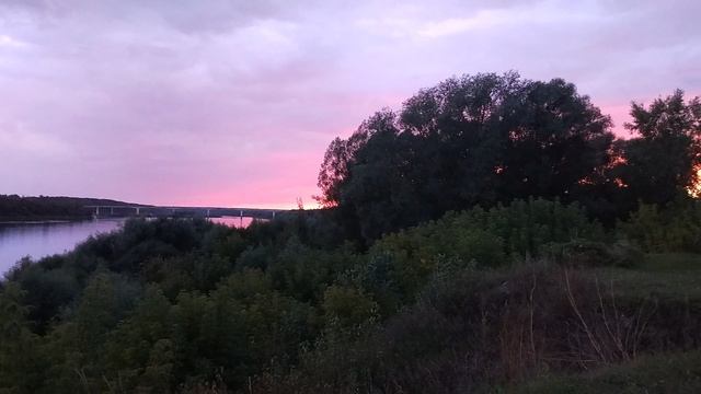 р Ока.Красивейший закат! 23.08.2026г.
