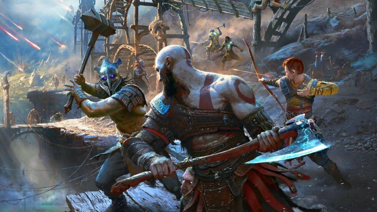 GOD Of WAR(1080P) - Подъём по шахте