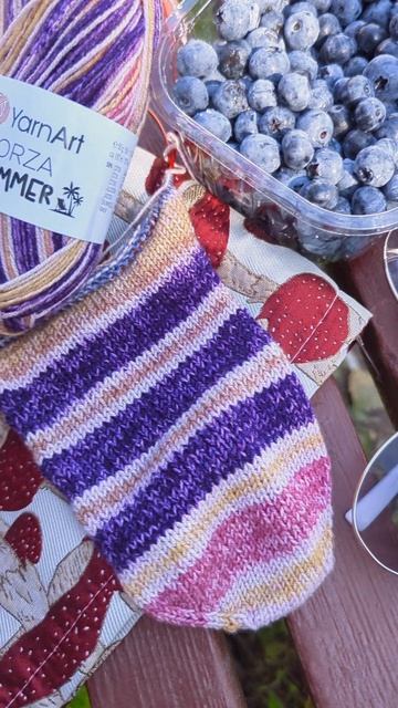 Носочки из пряжи YarnArt Forza Summer.