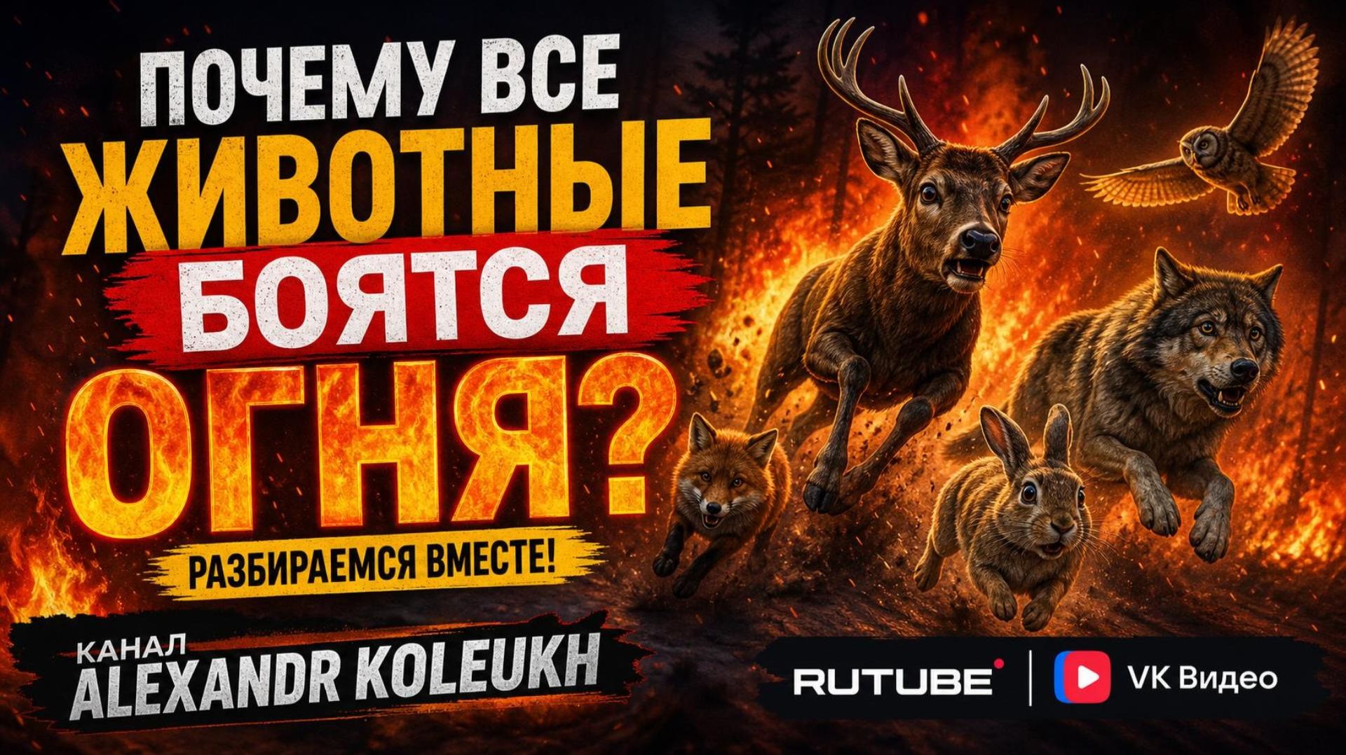 ПОЧЕМУ ВСЕ ЖИВОТНЫЕ БОЯТСЯ ОГНЯ? РАЗБИРАЕМСЯ ВМЕСТЕ!