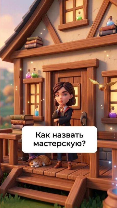 А как бы вы назвали мастерскую?  #harrypotter #mytimeatportia #гаррипоттер