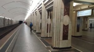 Станция метро Семёновская интерьер, пассажиры, поезда Москва Фрагмент 17