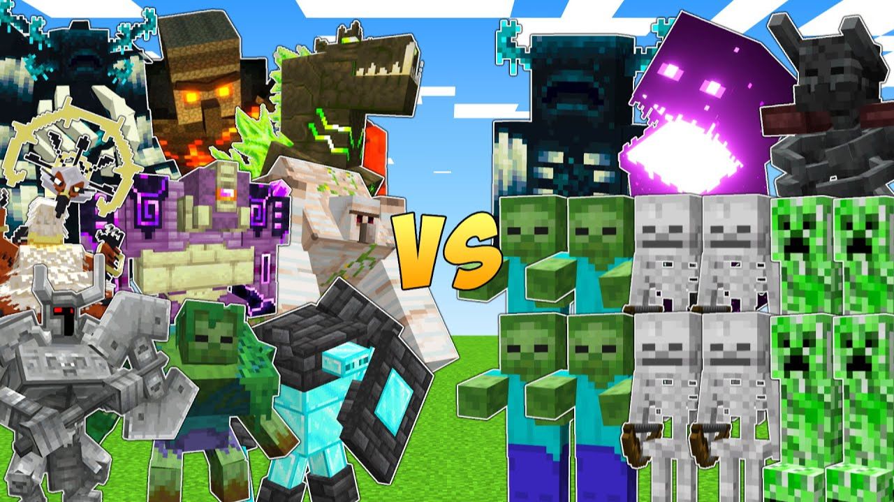 СУПЕРСИЛЬНЫЕ БОССЫ против MINECRAFT