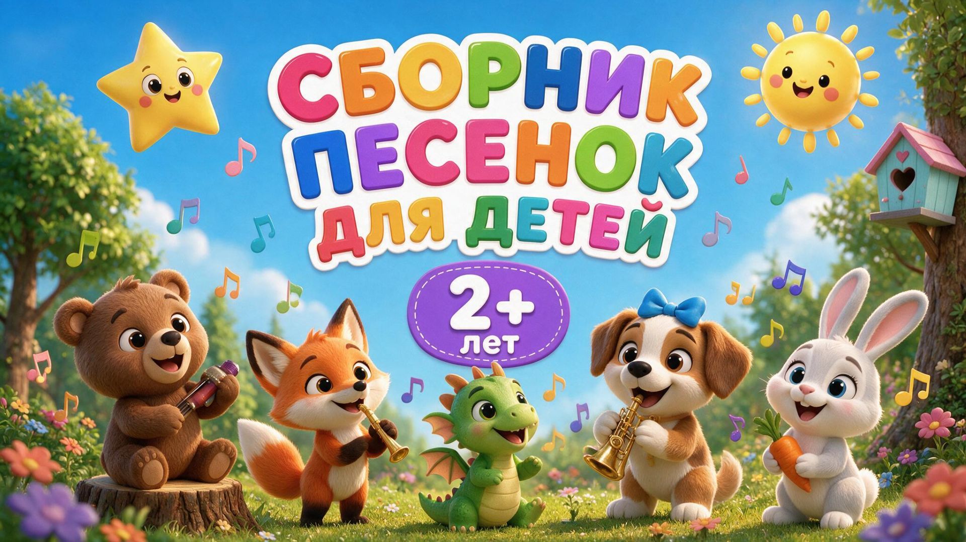 Развивающие мультики-песенки для детей. Мультсборник