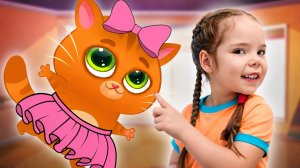 Настя и котик Bubbu учит правила поведения