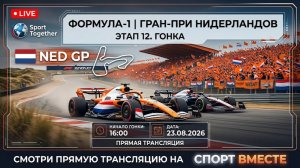 Формула-1. Этап 12. Гран-при Нидерландов. Гонка. Прямая трансляция.