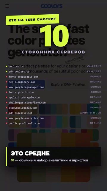 Coolors.co: 10 сторонних серверов